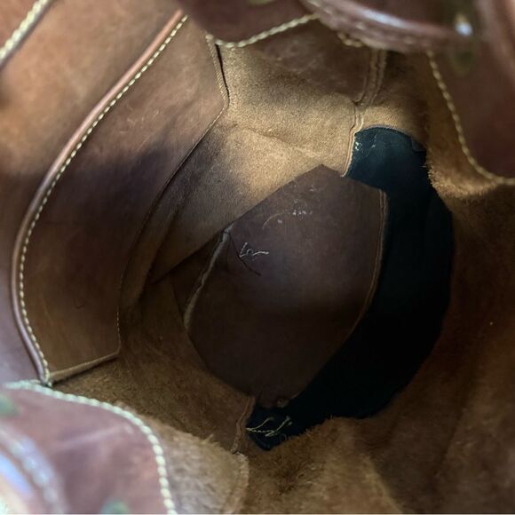 Vintage Roots Canada Full Grain Leather Rucksack Backpack – Cognac Patina main image 5